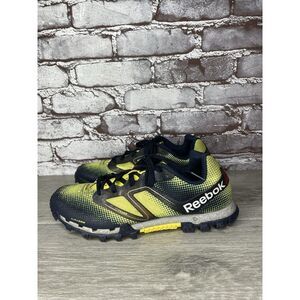 Reebok H20Drain DuraGrip FitFrame Black Yellow Running Gym Shoes Women 7.5US/38